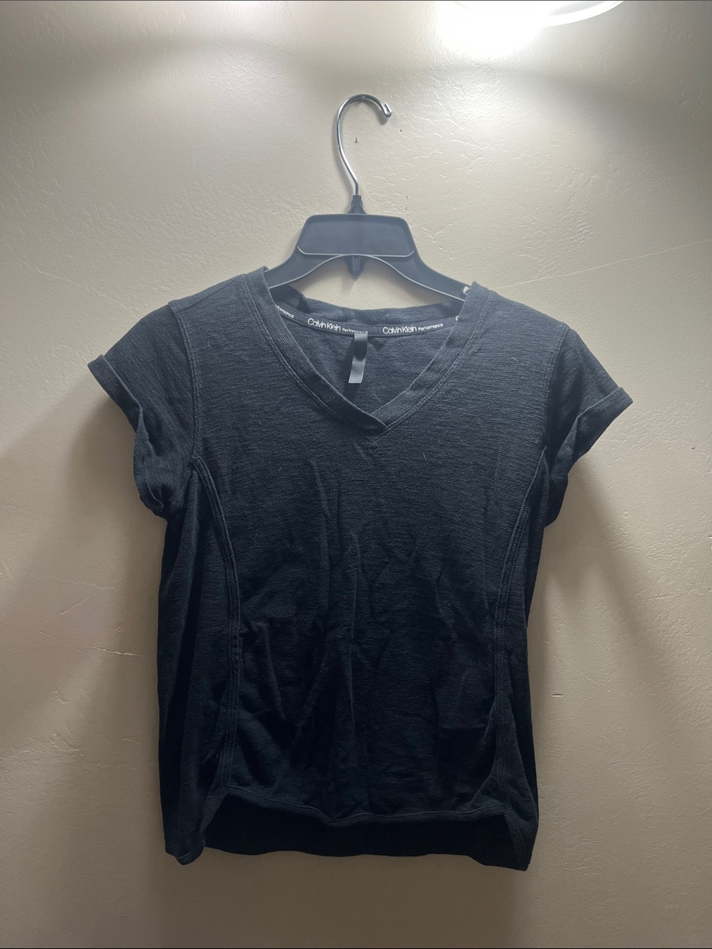 Calvin Klein Black V-Neck Short Sleeve Tee